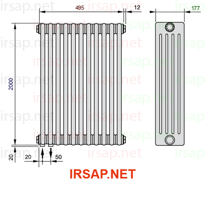 Радиатор IRSAP Tesi 52000/11 T18 CL 01